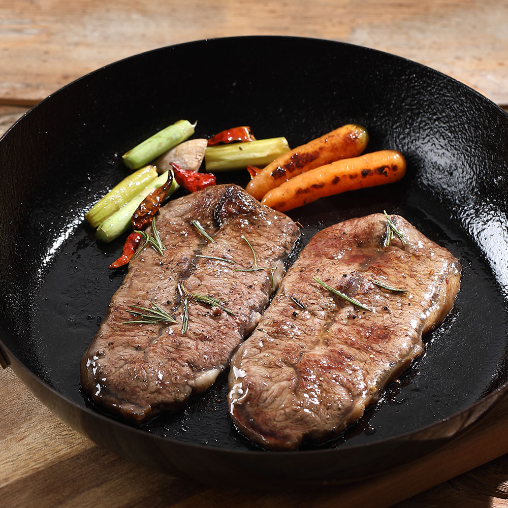 바라던 호주산 건강한 목초육 부채살 200g 2팩 스테이크 소고기 육전 구이용