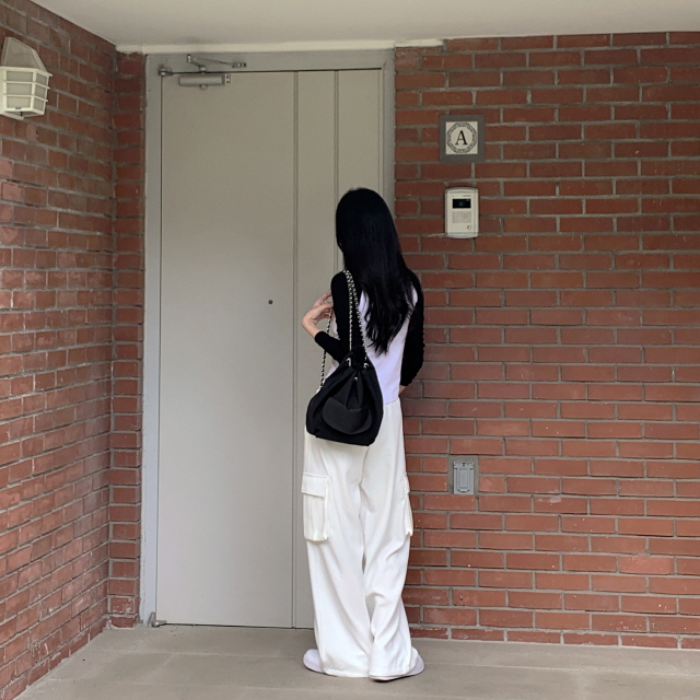 볼디즈 바스락 카고 포켓 핀치 와이드+조거 2way나일론 트레이닝 팬츠 봄 바지 상세 이미지 110