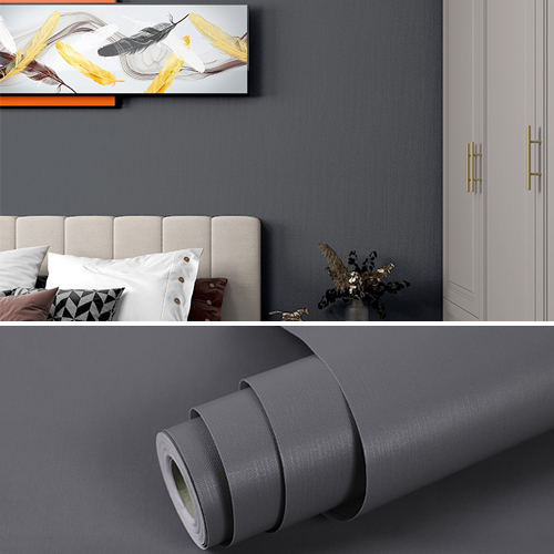 아리아스토어 풀 없이 붙이는 벽지 폭 60x500cm, 연그레이, 1롤