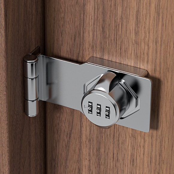 사무실 자물쇠 사물함 잠금장치 창고 번호열쇠 실버