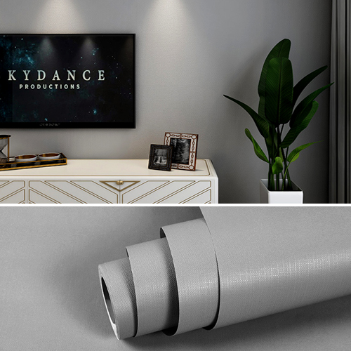 아리아스토어 풀 없이 붙이는 벽지 폭 60x500cm, 연그레이, 1롤