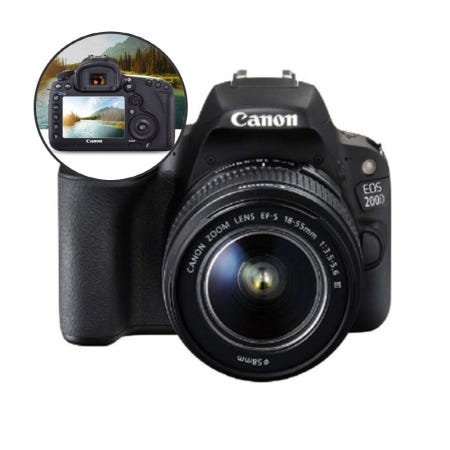 HD 강화필름 2P 캐논 EOS 200D 액정필름