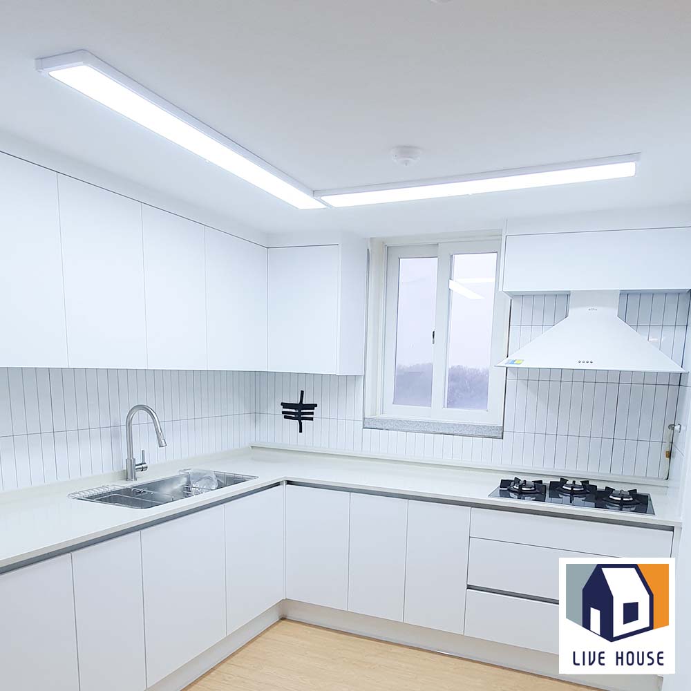LED 거실등 평판 거실 조명 사무실 플리커프리 방등 1285x320 50w 이미지 7