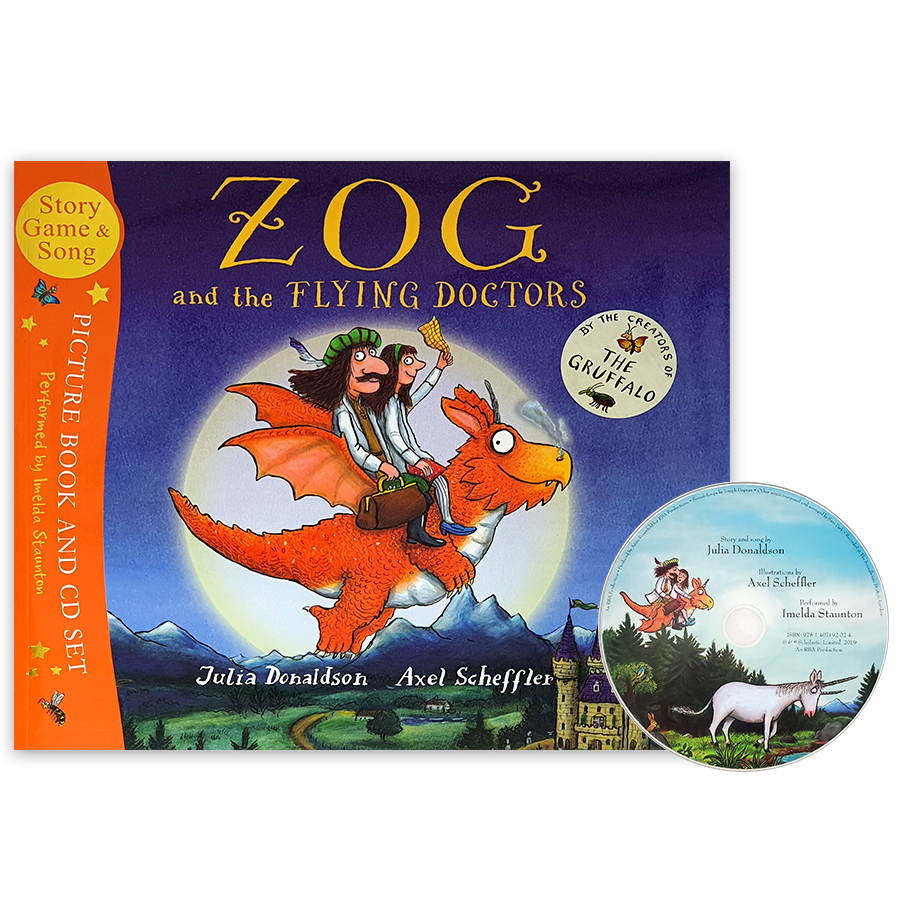 [Julia Donaldson] 줄리아 도널드슨 Zog and the Flying Doctors 드래곤 조그와 플라잉 닥터스 BOOK with CD + DVD - 상세 이미지 2