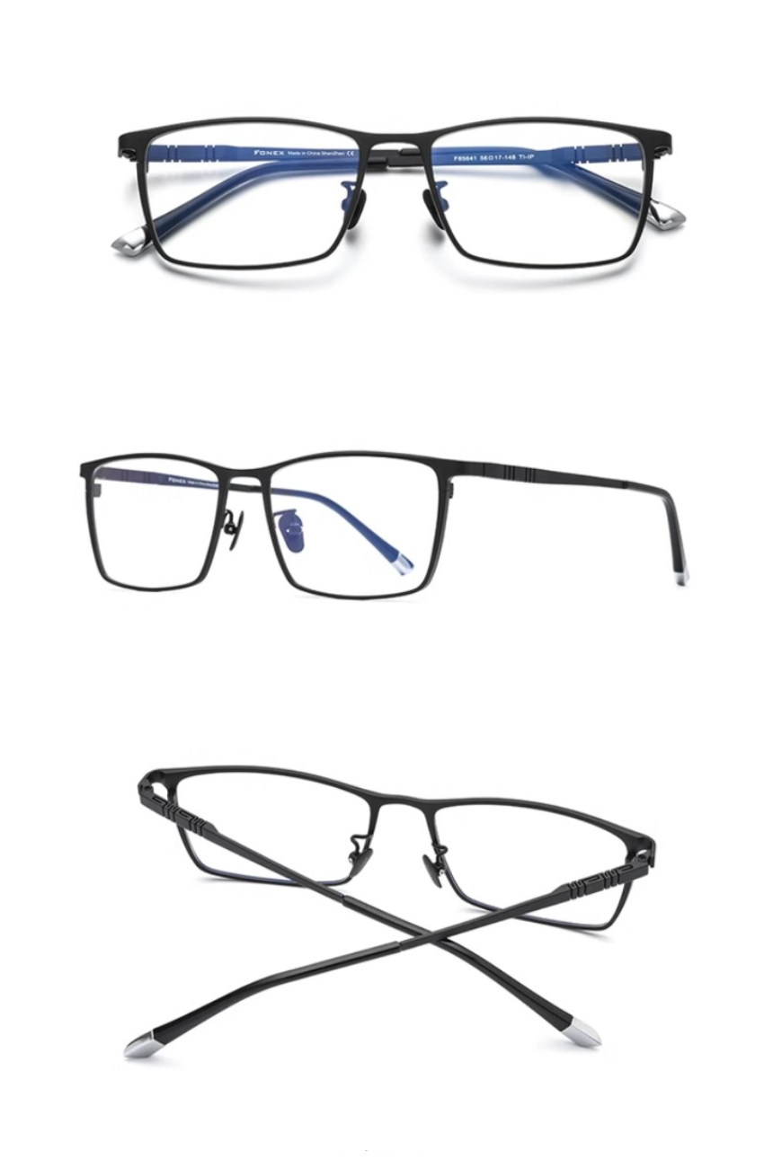 티타늄 안경테 블루라이트차단 안경 가벼운 긱시크 돋보기 남자 여자 명품 패션 사각
