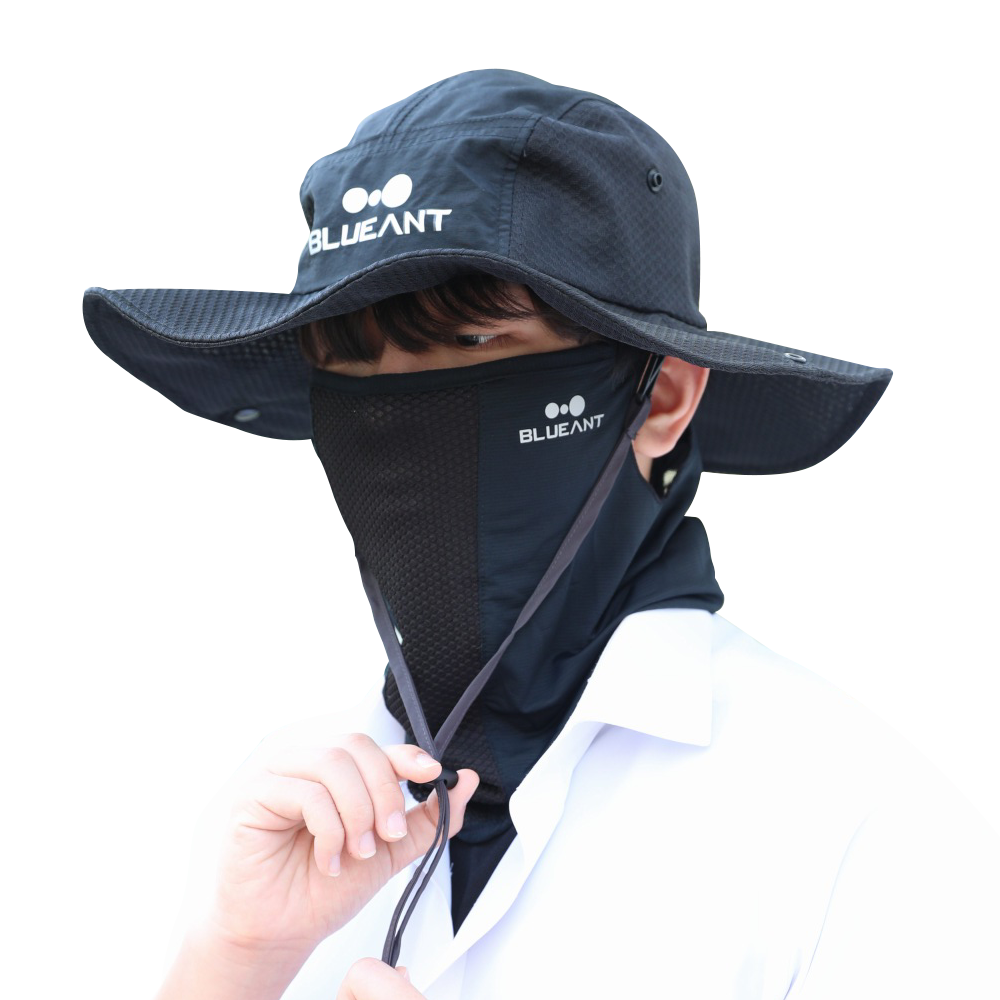 블루안트 자외선차단마스크 얼굴 햇빛가리개 골프마스크 안면 등산 자전거 낚시 쿨 - 상세 이미지 5