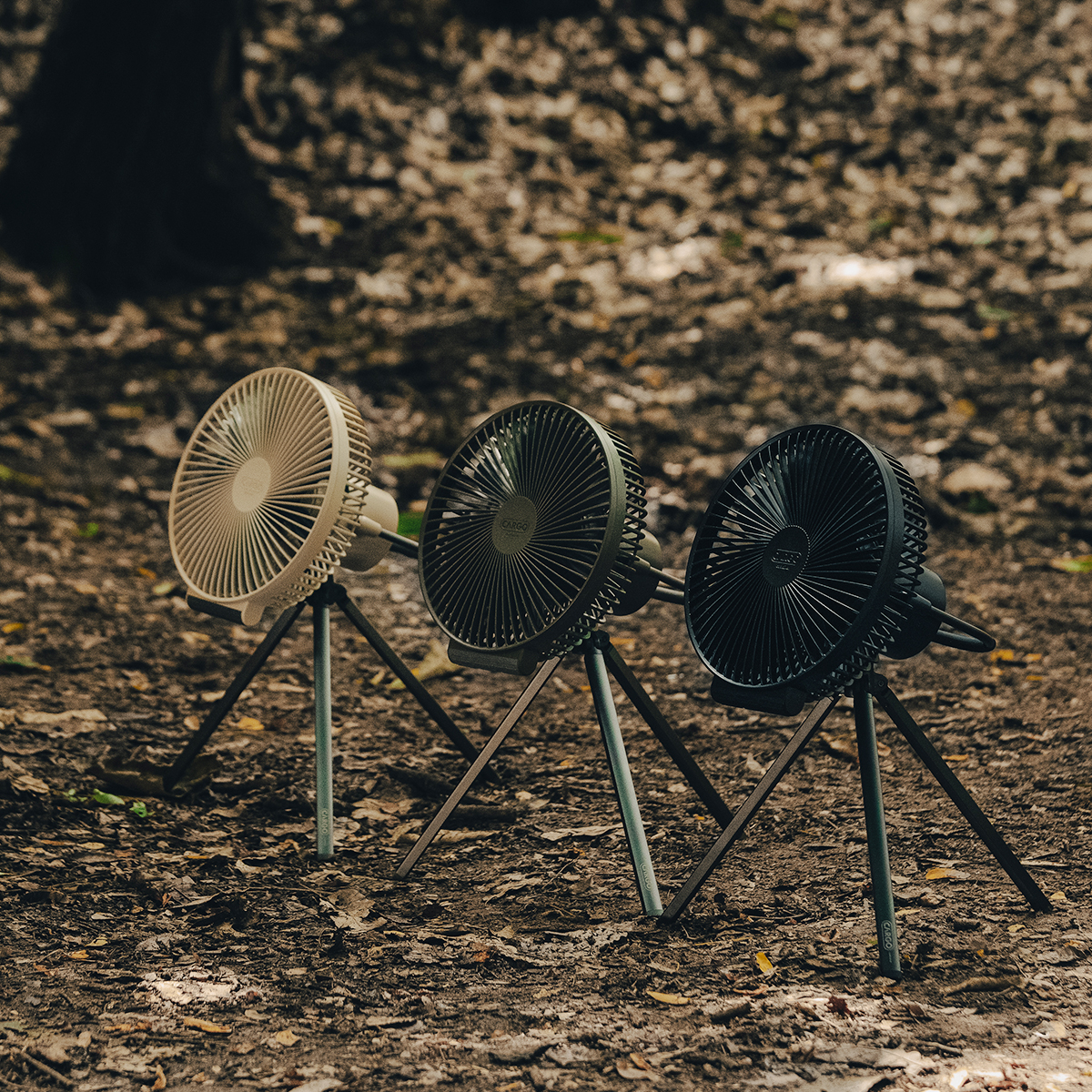 카고컨테이너 캠핑 선풍기 멀티팬 L 라지 캠핑용 무선 서큘레이터 베이지 이미지 3