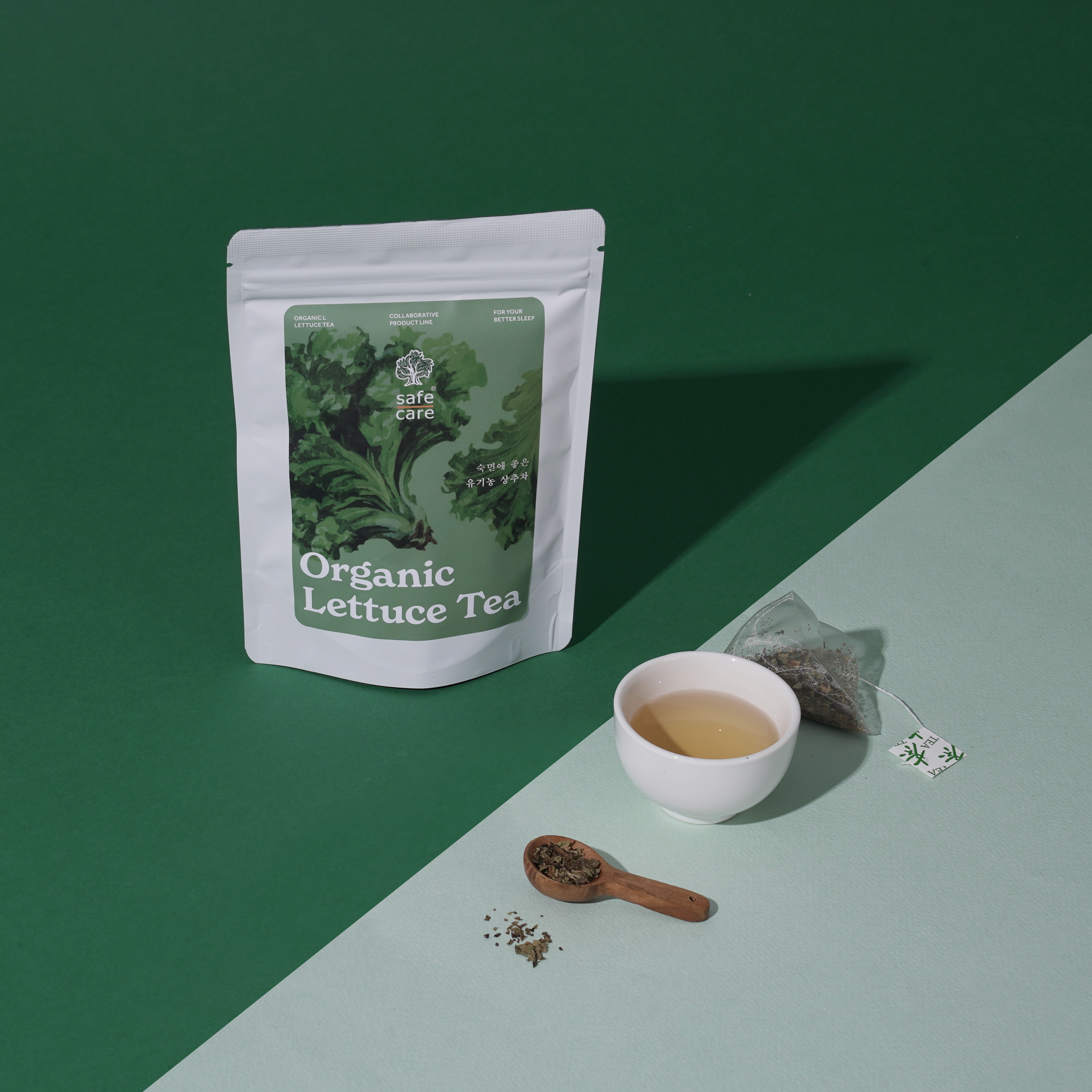 카페인없는차 흑하랑 상추 차 국산 음료 Tea 티백 세트 이미지 3