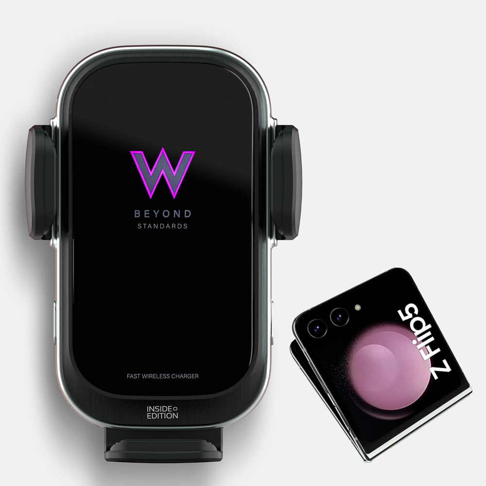 인사이드에디션 WZ 트루파워 차량용 듀얼 고속 무선충전기 커스텀 지원 갤럭시Z