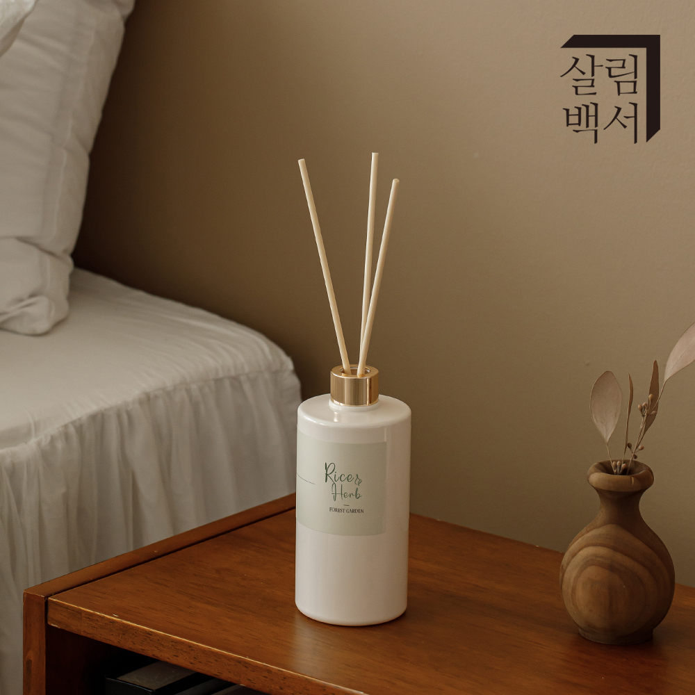 1+1 살림백서 대용량 디퓨저 500ml 선물세트 아로마 실내 방향제 포레스트가든 화장실