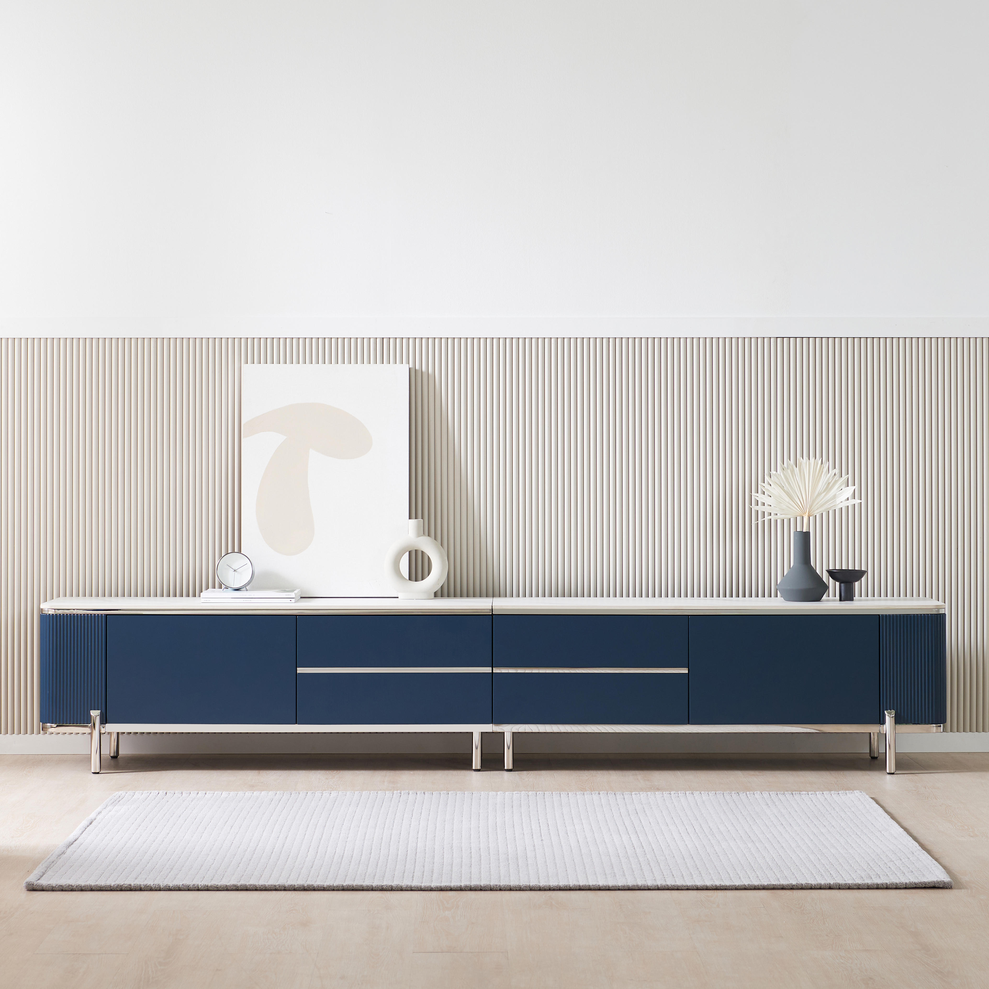 소피아 통 세라믹거실장 85인치 대형 TV 티비다이 2600