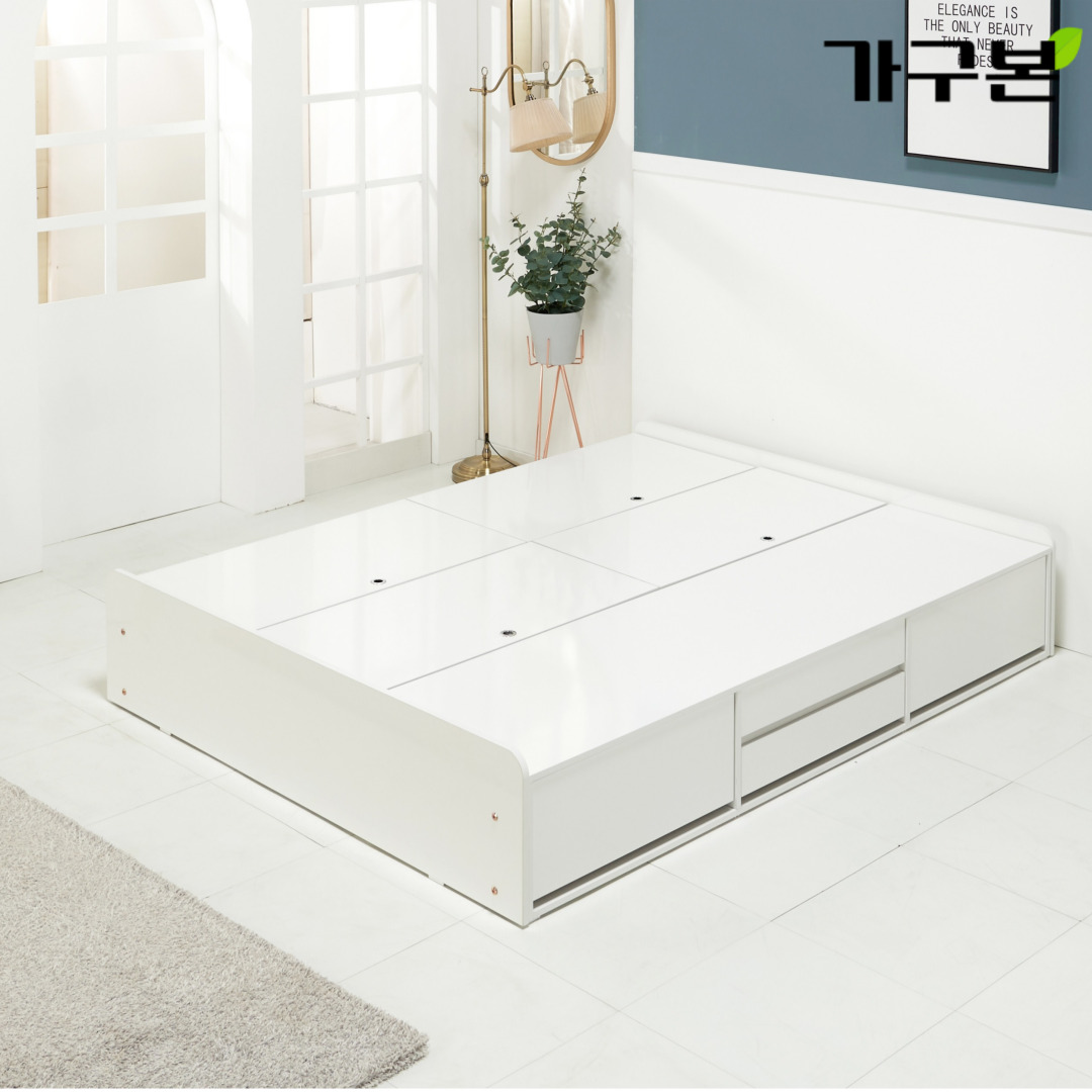 퀸 낮은침대프레임 헤드없는침대 신혼부부