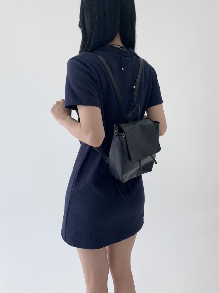 [빈티지무드/추천!] 빈티지 스퀘어 미니 레더 백팩 복조리 가방 2color 상세 이미지 23