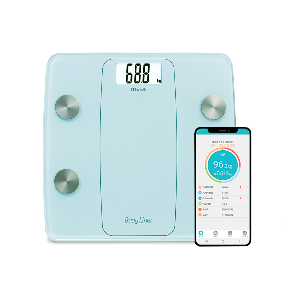 바디라이너 스마트 디지털 체지방 체중계 BL4000BT 블루투스 체성분 측정