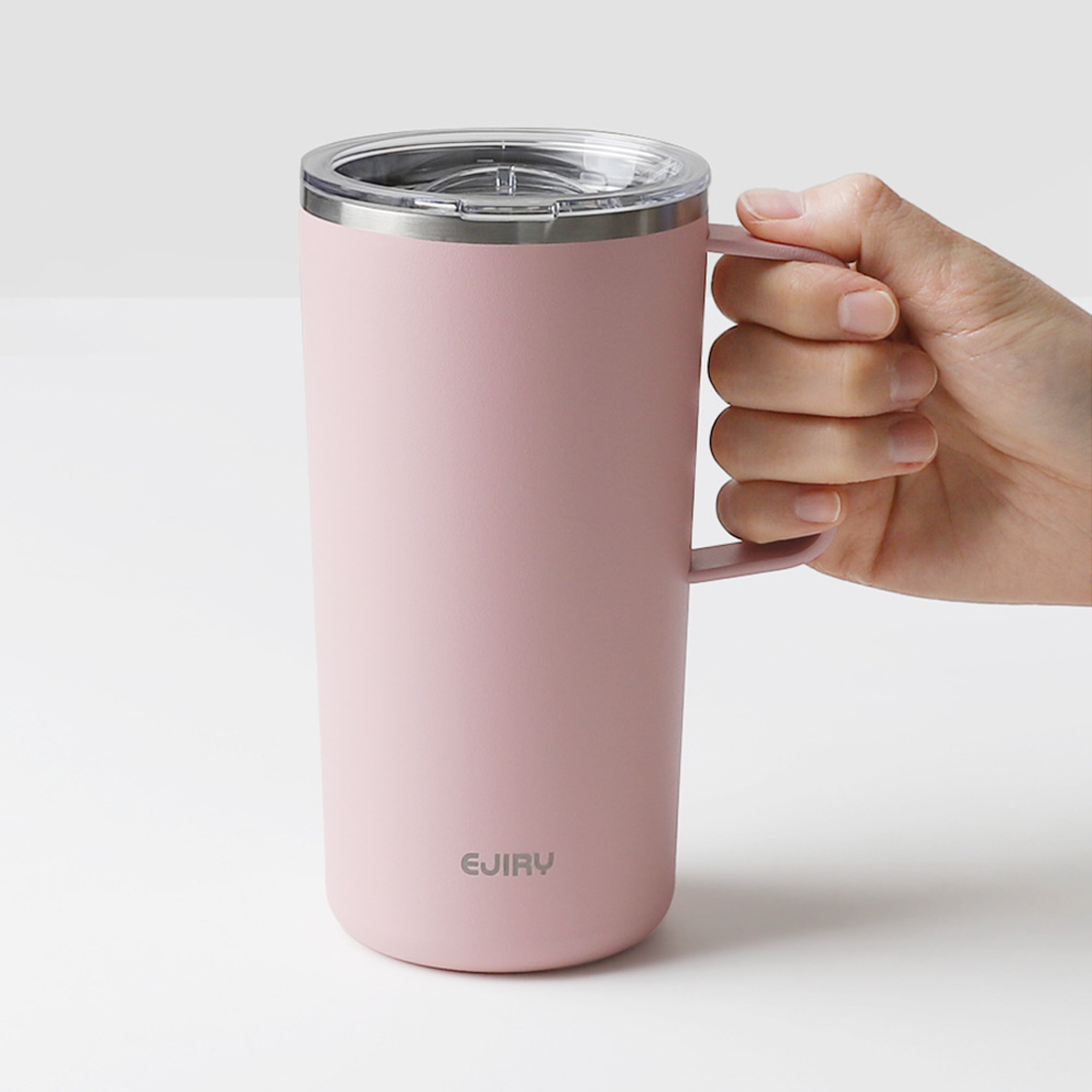 스텐 손잡이 탱크 텀블러 리유저블 캠핑 차량 운동 테이크아웃 벤티 600ml - 상세 이미지 2