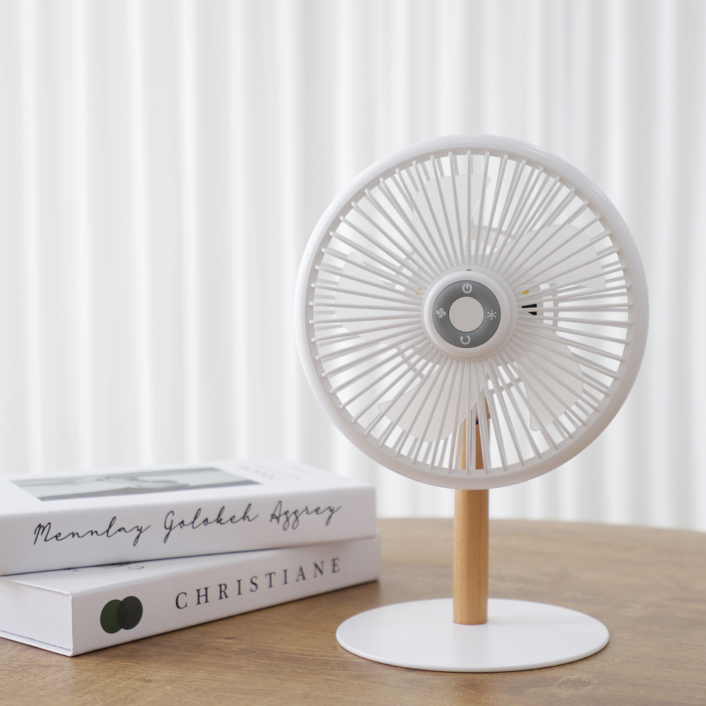 탁상용 선풍기 무선 저소음 캠핑 사무실 책상용 LED