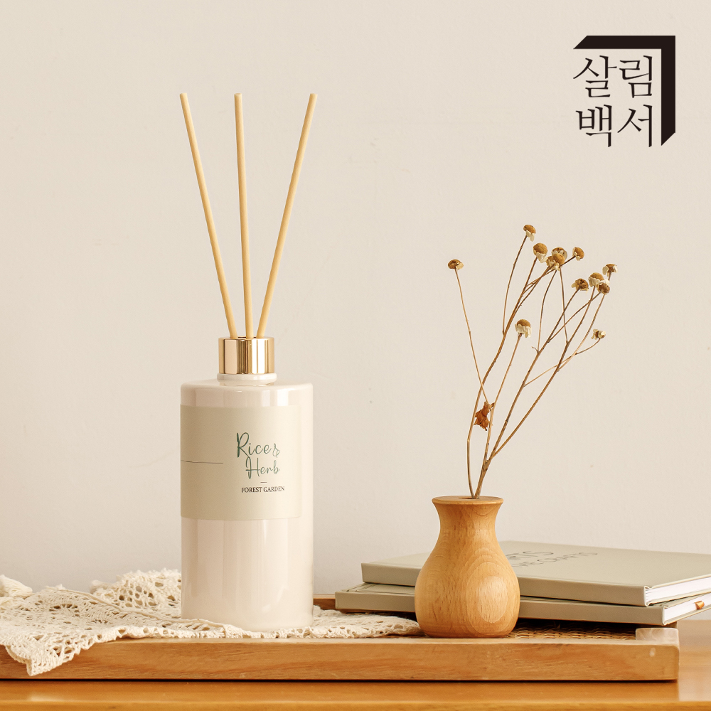 1+1 살림백서 대용량 디퓨저 500ml 선물세트 아로마 실내 방향제 포레스트가든 화장실