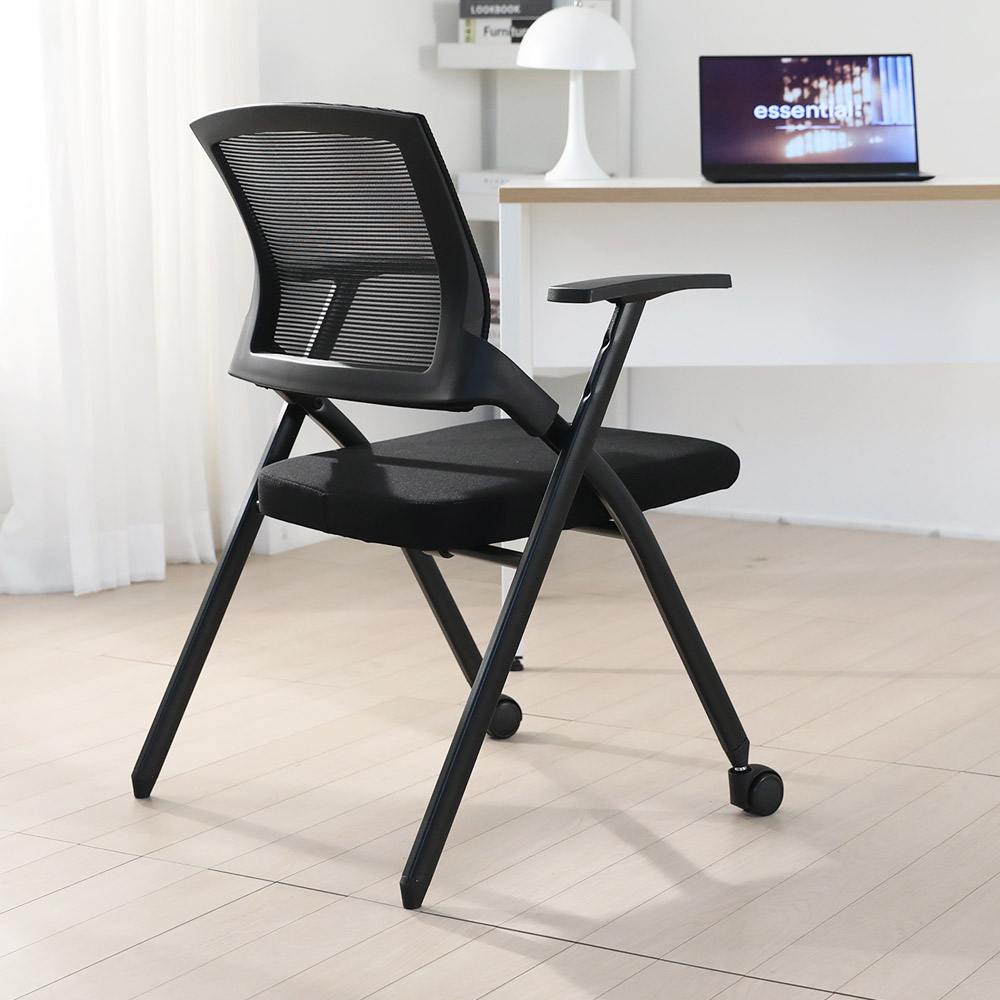 린백토리 베이직 헤드 없는 블랙 사무실 학생 공부 컴퓨터 회의실 책상 허리 편한 메쉬 의자