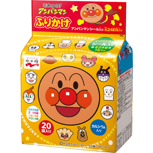 나가타니엔 호빵맨 후리카케 20개입 / 스티커 포함