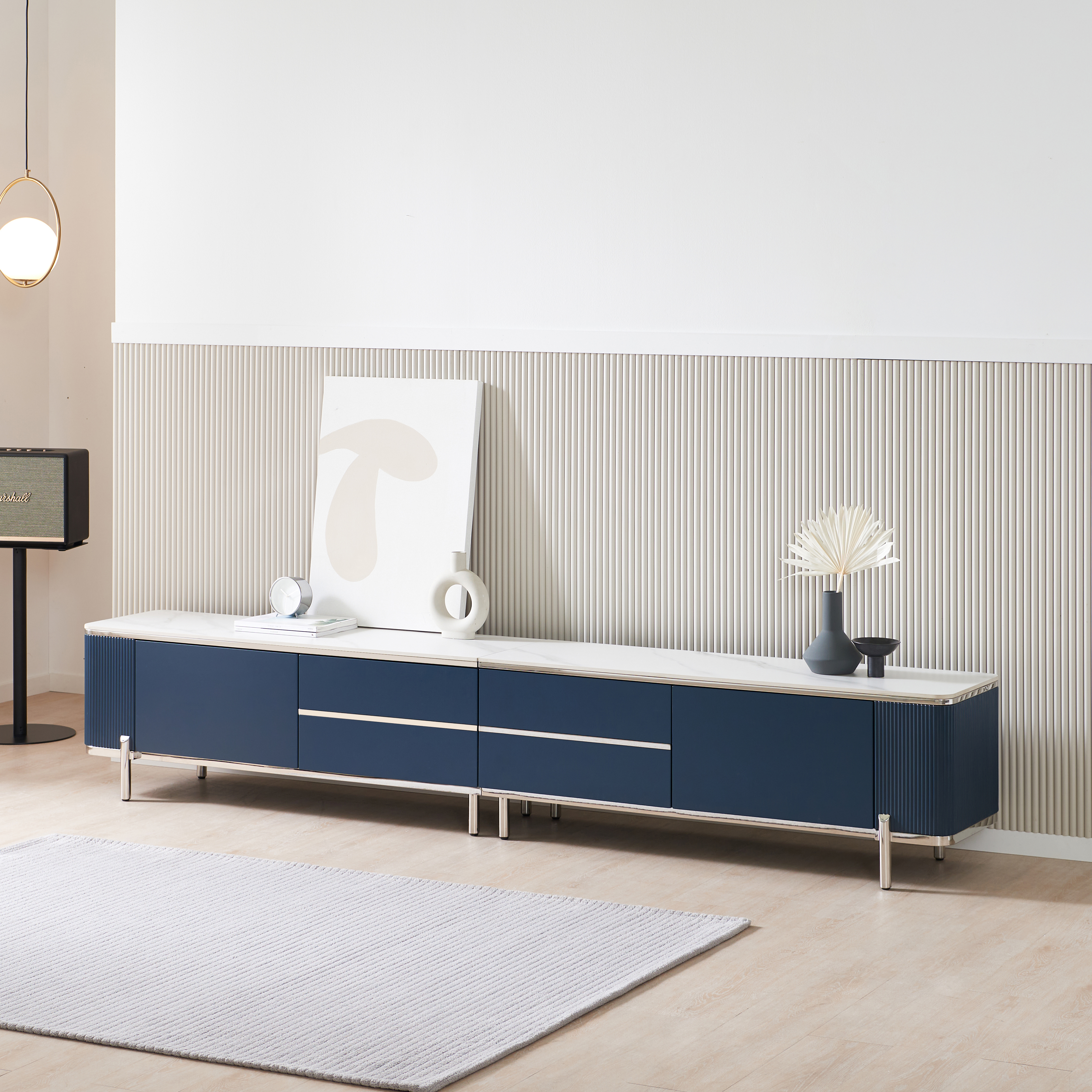 소피아 통 세라믹거실장 85인치 대형 TV 티비다이 2600