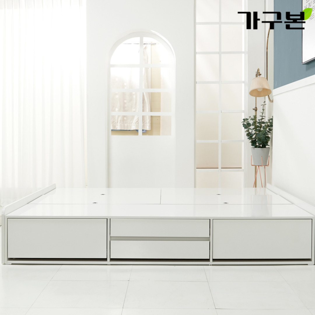 퀸 낮은침대프레임 헤드없는침대 신혼부부