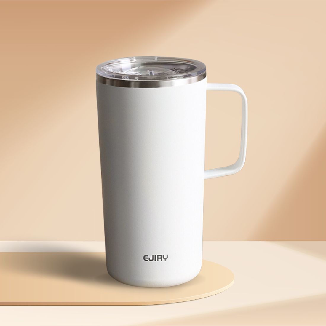 스텐 손잡이 탱크 텀블러 리유저블 캠핑 차량 운동 테이크아웃 벤티 600ml - 메인 이미지
