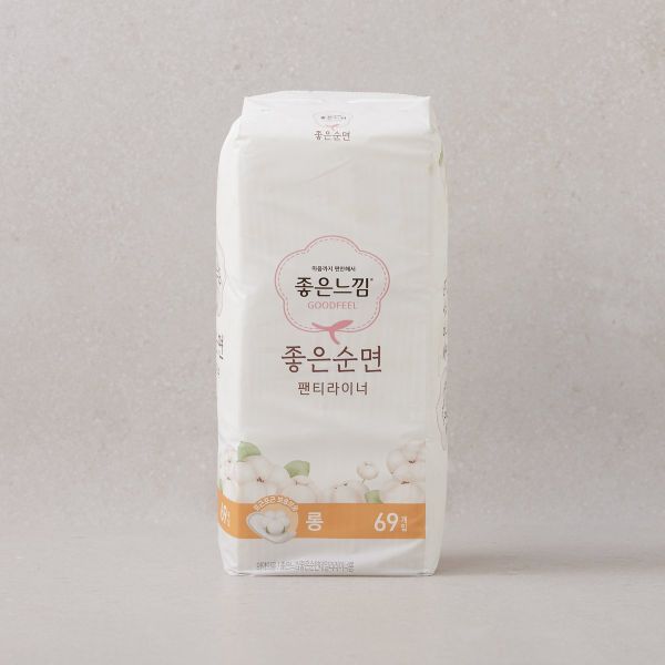 좋은느낌 좋은느낌라이너 좋은순면 롱 팬티라이너 69 705984 : 몰어니스트
