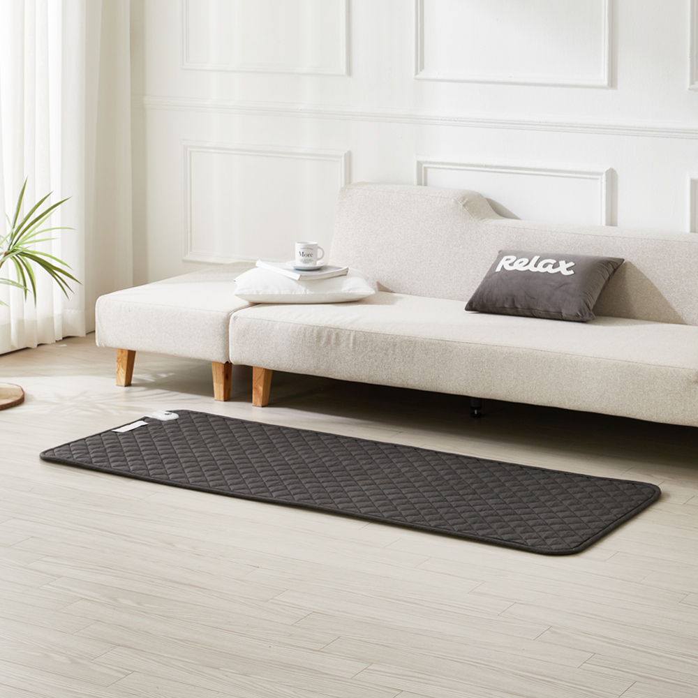 더안 EMF 2세대 인체감지 탄소매트 전기장판 진그레이 미니싱글 70X180 - 상세 이미지 2