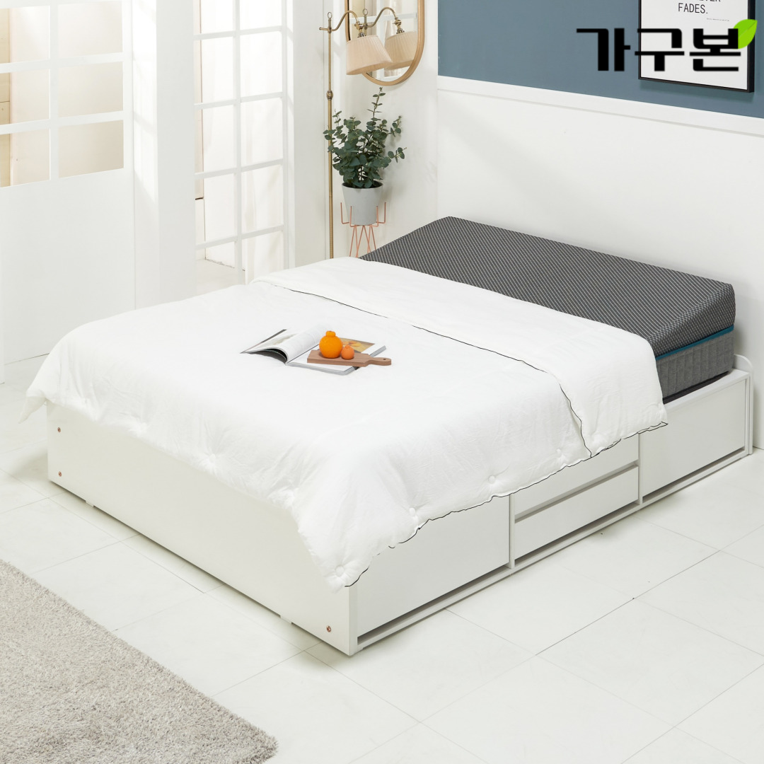퀸 낮은침대프레임 헤드없는침대 신혼부부