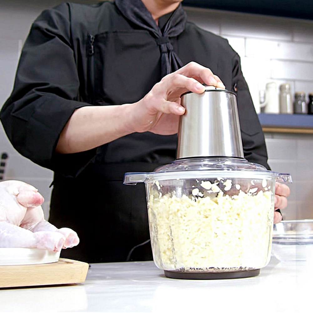 7초 만능 다지기 알뜰형 바치 마늘 고기 분쇄기 전동 마늘박피기