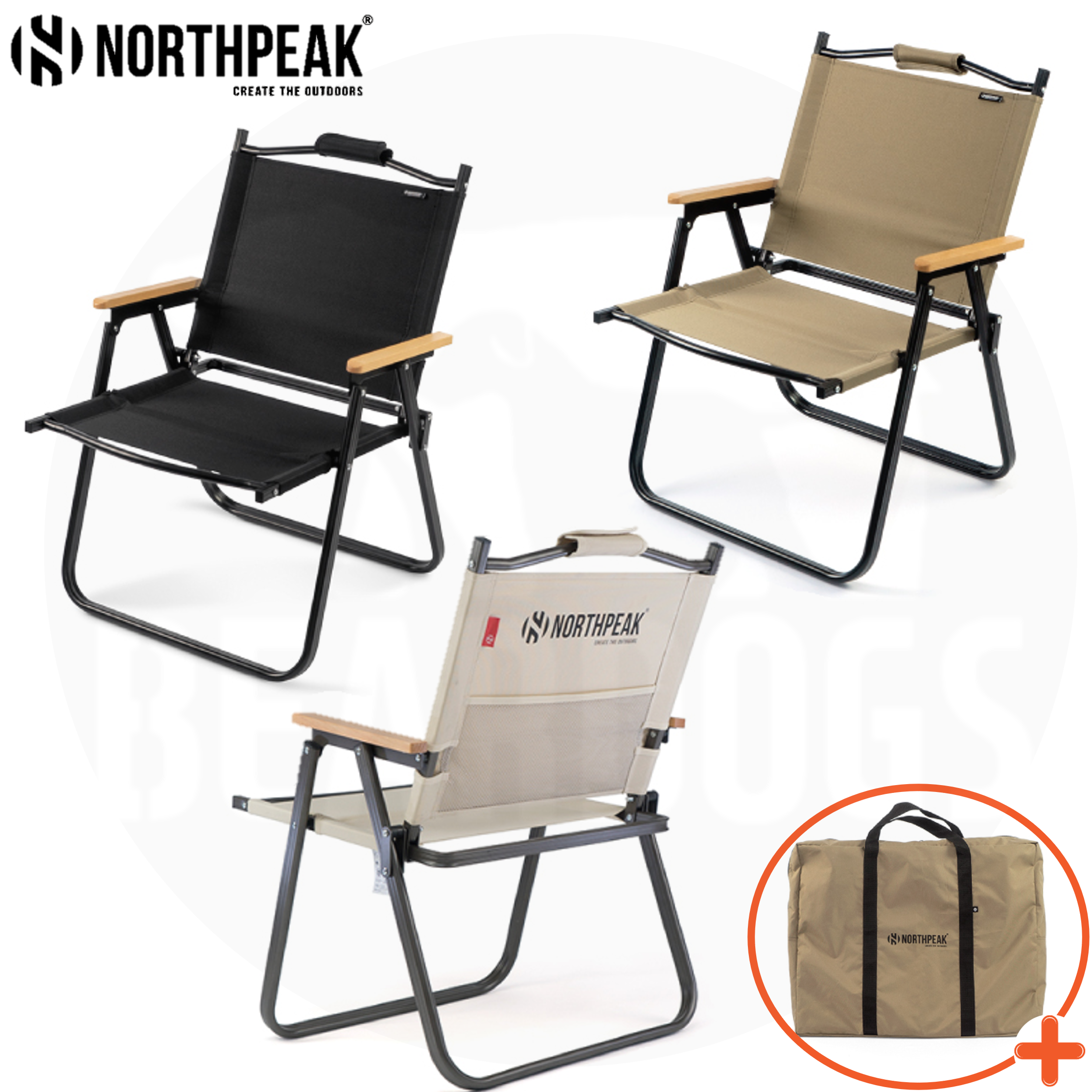 노스피크 로우 플랫 체어 의자 캠핑 접이식