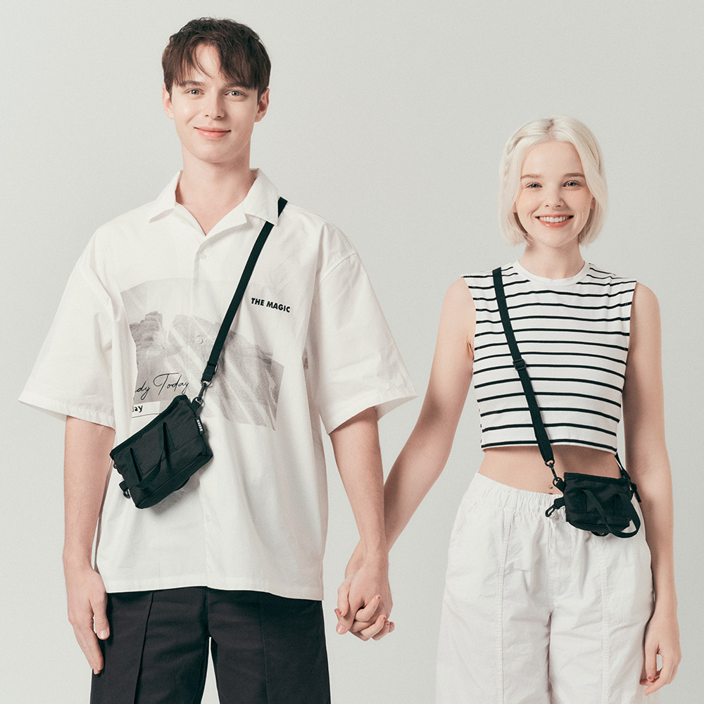[SEEKS] 식스 리프 심플 미니 크로스백 미니어처 가방 악세사리 보조가방 - 상세 이미지 2