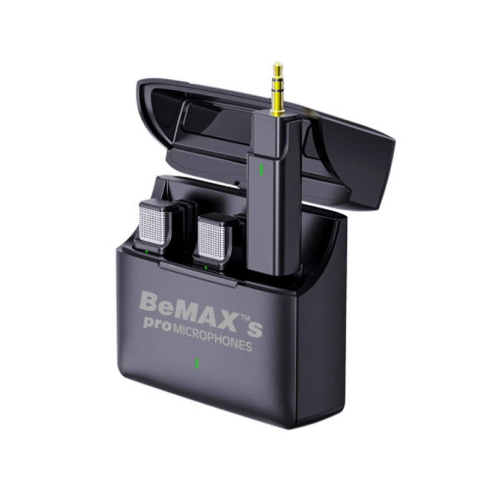 카메라 무선 마이크 송수신기 DSLR 캠코더 2채널 BEMAX BePro-02 3.5mm - 메인 이미지