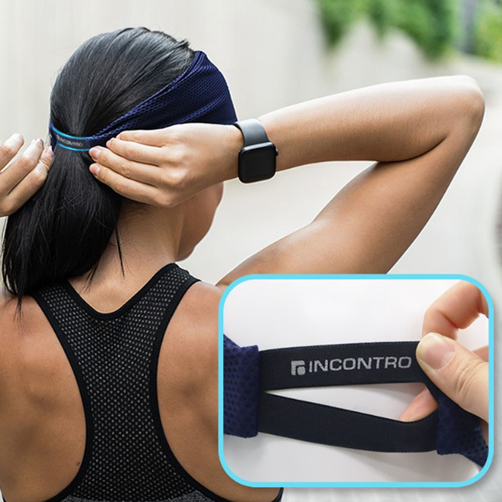 스포츠 강력 땀흡수 건조 매쉬 와이드 헤어밴드 운동 두건