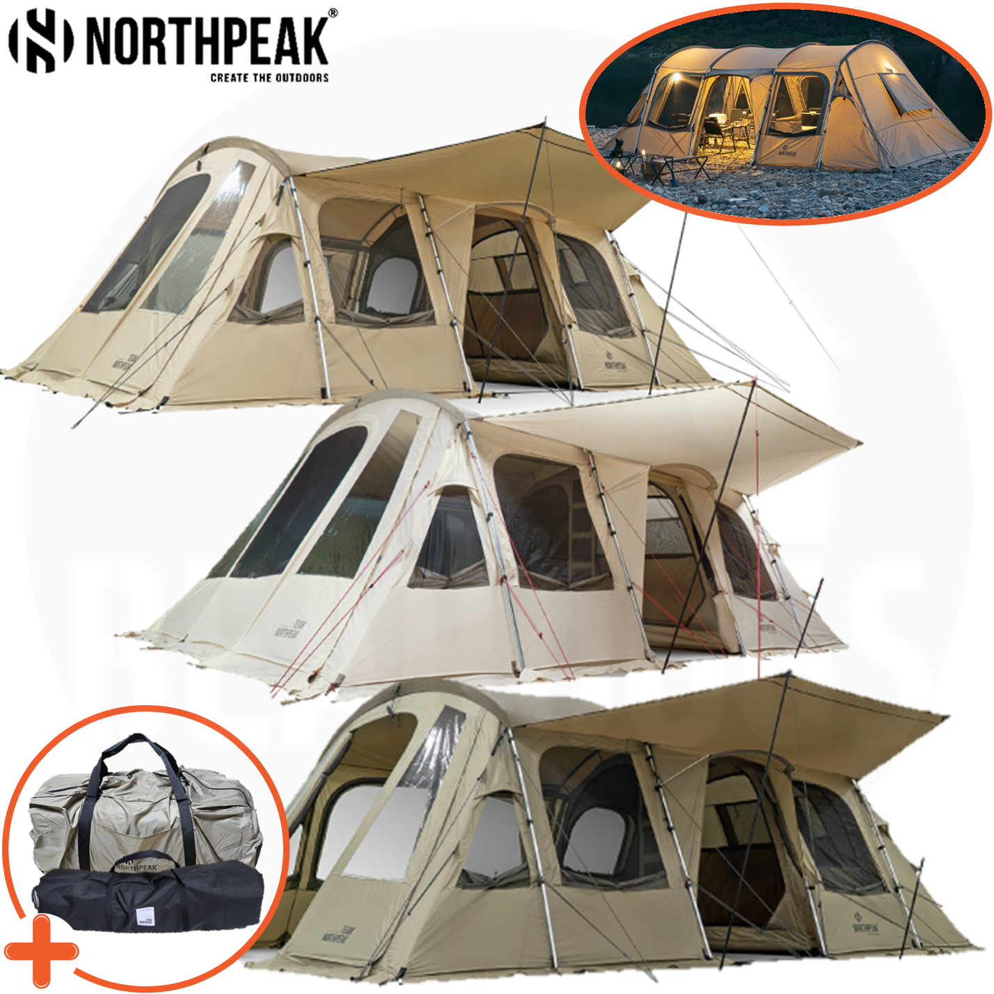 노스피크 퍼시픽오션 EX 텐트 일반 터널형 사이드TPU포함