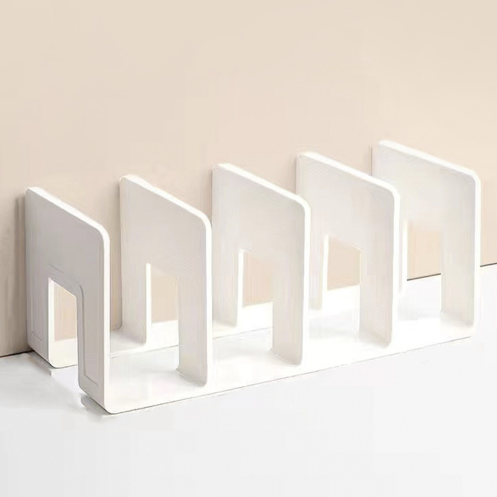 4칸분리 책상챚꽂이 책꽂이정리함 책상위 선반 미니 간이 북엔드