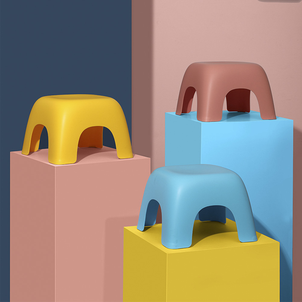 [단독] 1+1 미끄럼방지 욕실의자 발받침대 소형 화장실의자 욕조 목욕탕 의자