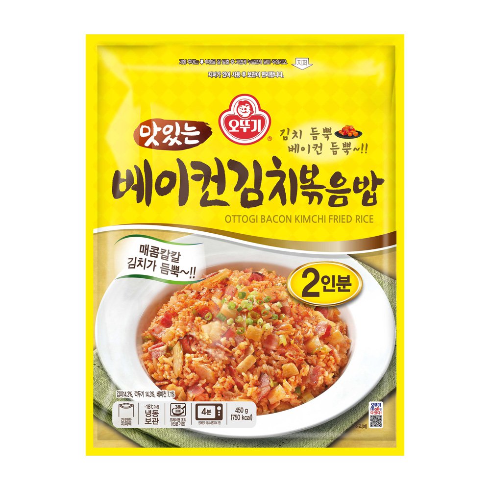 오뚜기 맛있는 베이컨김치볶음밥 450g - 상품 이미지