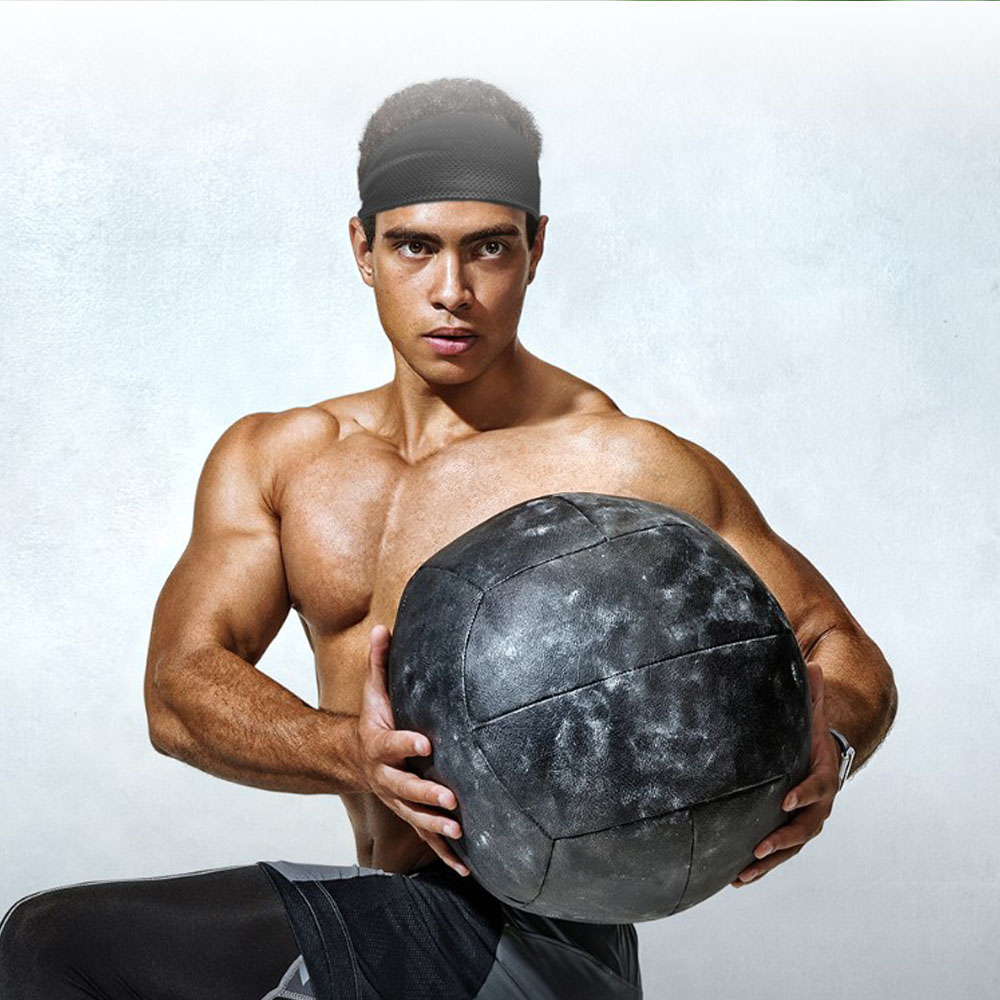 스포츠 강력 땀흡수 건조 매쉬 와이드 헤어밴드 운동 두건