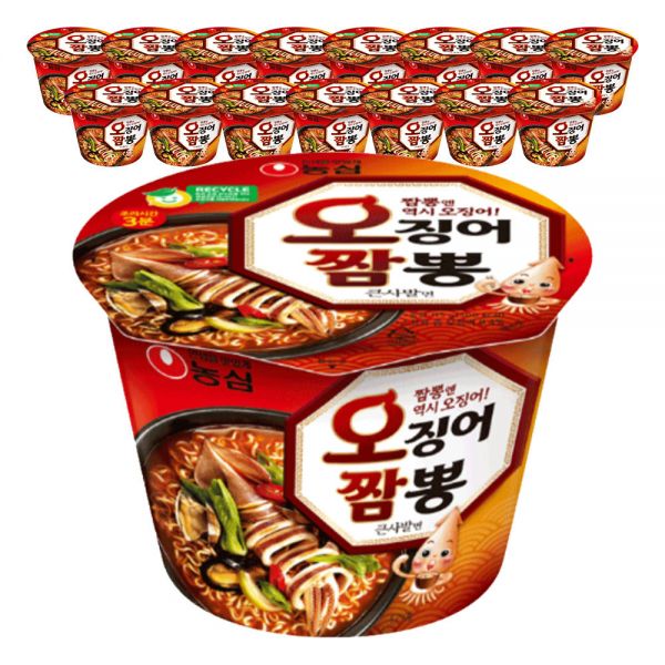 오징어짬뽕 큰사발 115g 16개 농심 : 리이506