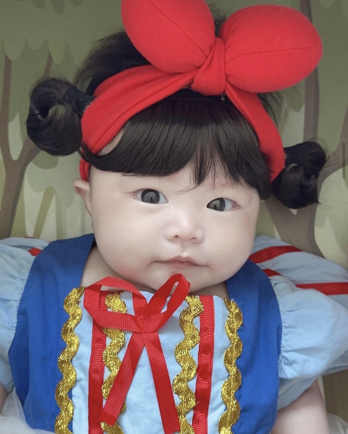 툴리툴리 백설공주 아기 셀프 촬영 드레스 대여 50일 백일 100일 돌상 소품 컨셉 의상 상품 이미지