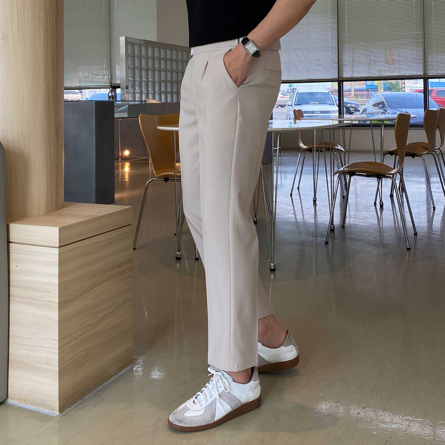 구르카팬츠 9부슬랙스 구르카슬랙스 배정남바지 - 상세 이미지 4