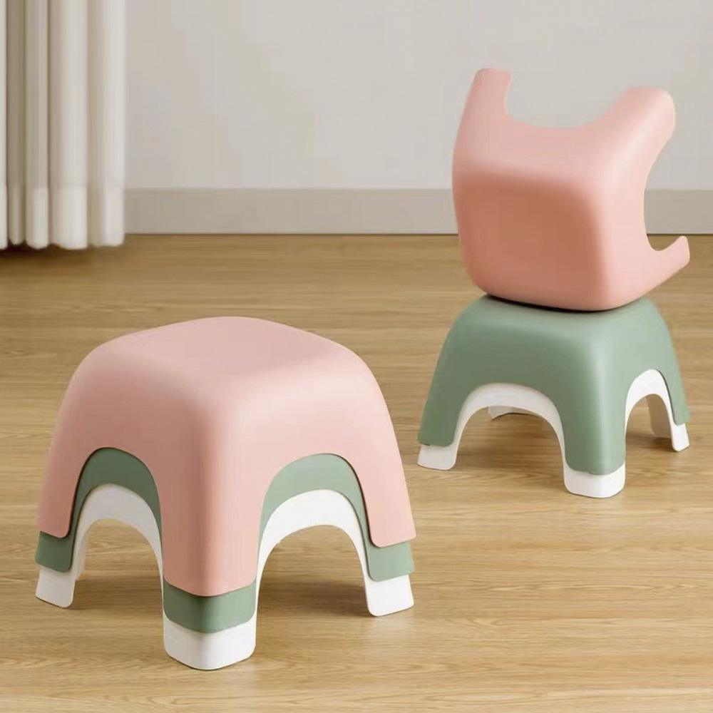 [단독] 1+1 미끄럼방지 욕실의자 발받침대 소형 화장실의자 욕조 목욕탕 의자