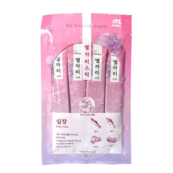 마이베프 별자리스틱 15g x 4P 심장 건강 고양이간식 - 메인 이미지