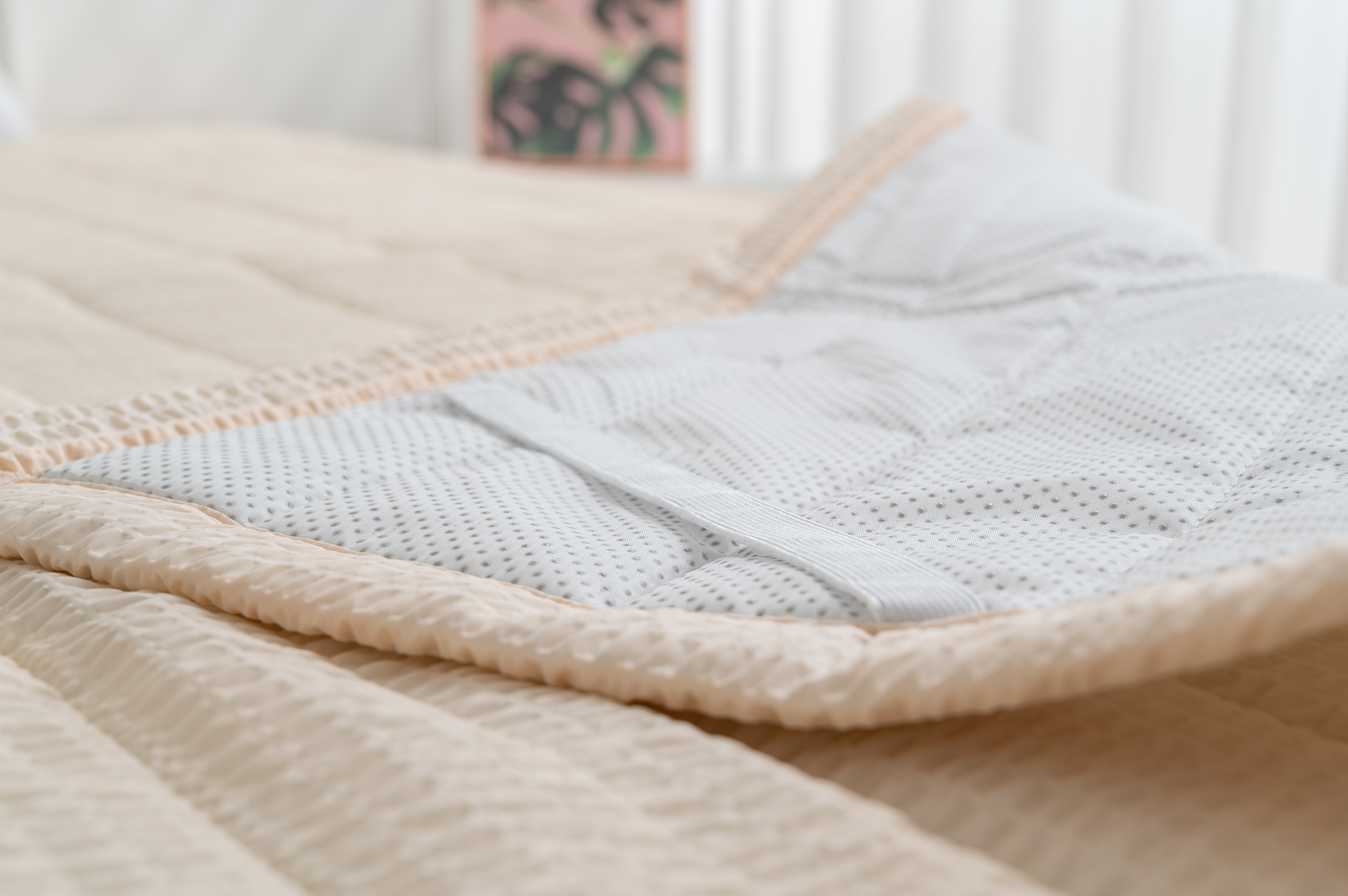 라누베 시어서커패드 슈퍼싱글 사계절 침대패드 SS 고정밴드