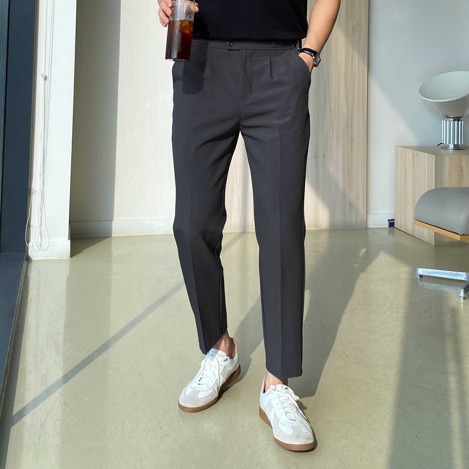 구르카팬츠 9부슬랙스 구르카슬랙스 배정남바지 - 상세 이미지 2