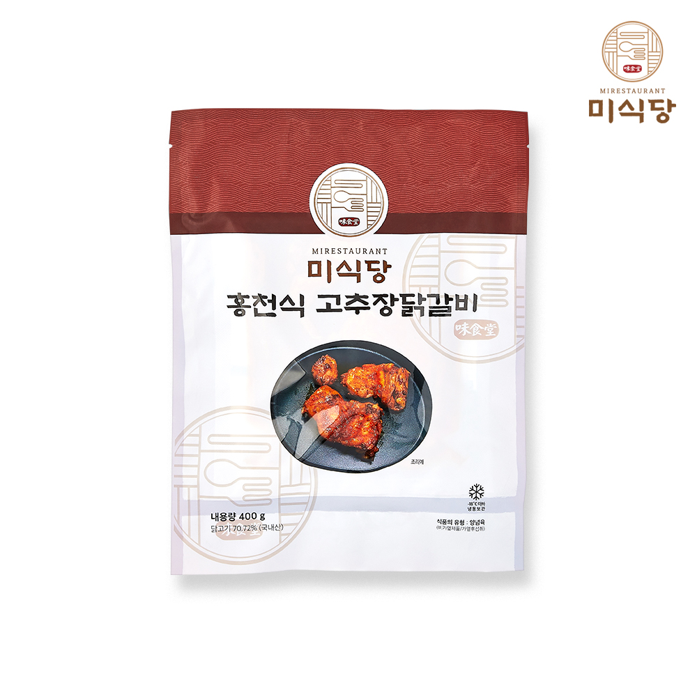 [미식당 행사] 미식당 홍천식 국내산 닭갈비 3팩 간장 고추장 닭다리살 캠핑음식 - 상세 이미지 4