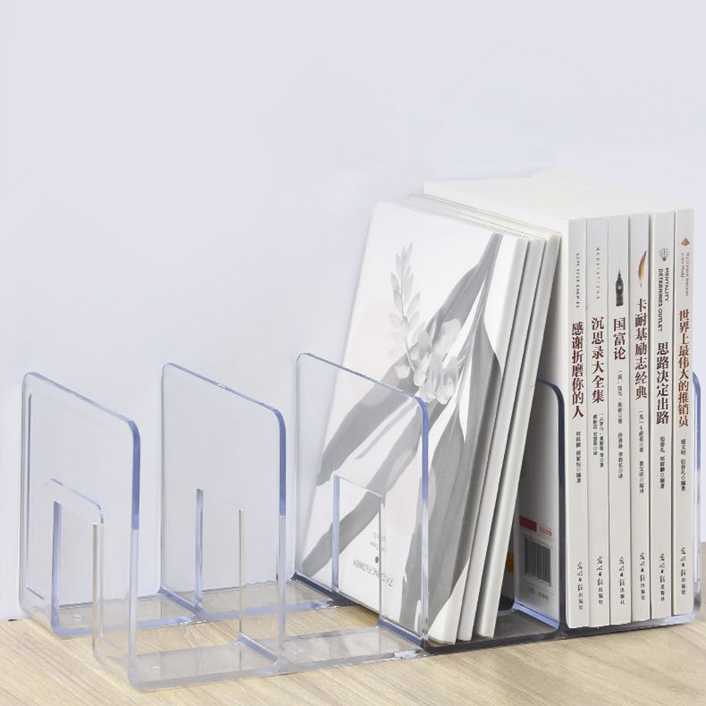 4칸분리 책상챚꽂이 책꽂이정리함 책상위 선반 미니 간이 북엔드