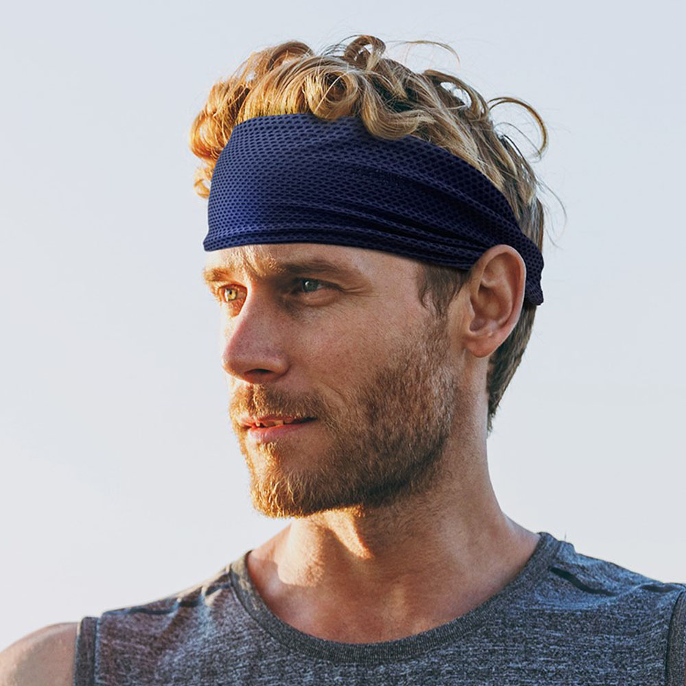 스포츠 강력 땀흡수 건조 매쉬 와이드 헤어밴드 운동 두건