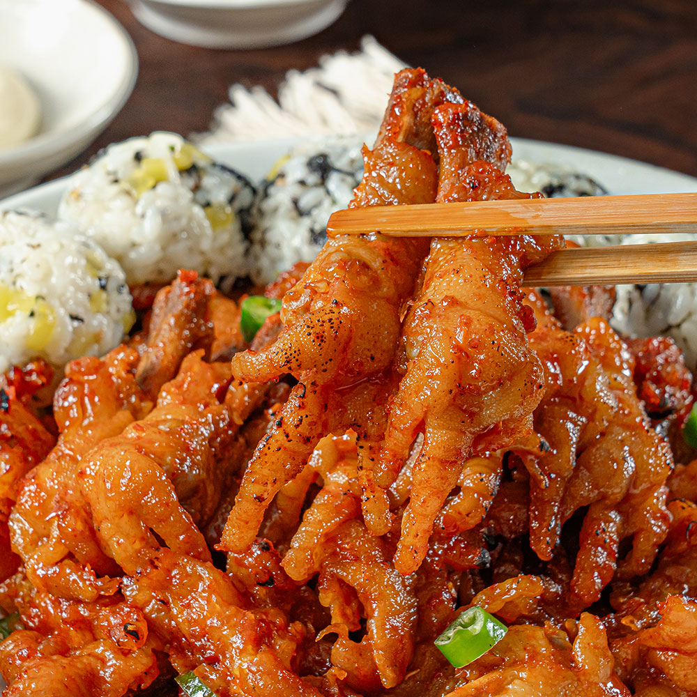 캠핑음식 직화 매운 닭발 무뼈 200g 튤립 국물닭발 - 상세 이미지 4